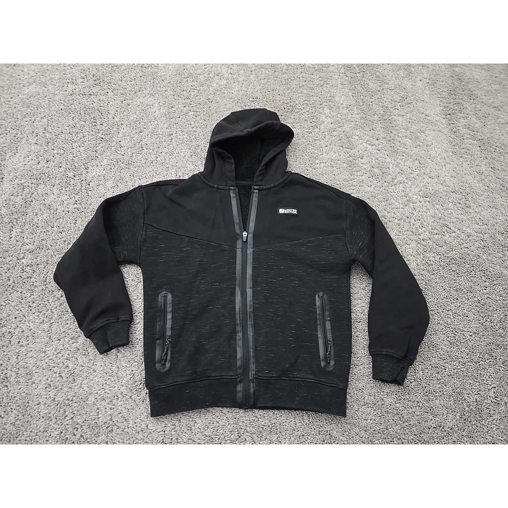 C&A Limited Edition Full Zip Hoodie Men's Large Two-Tone Contrast Fleece Tech